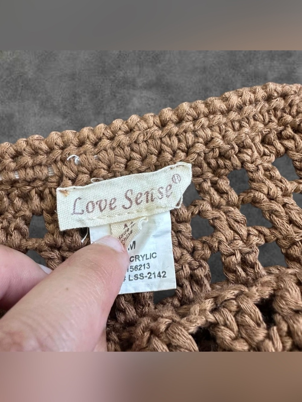 Tan Crochet Mini Skirt - Picture 2 of 5